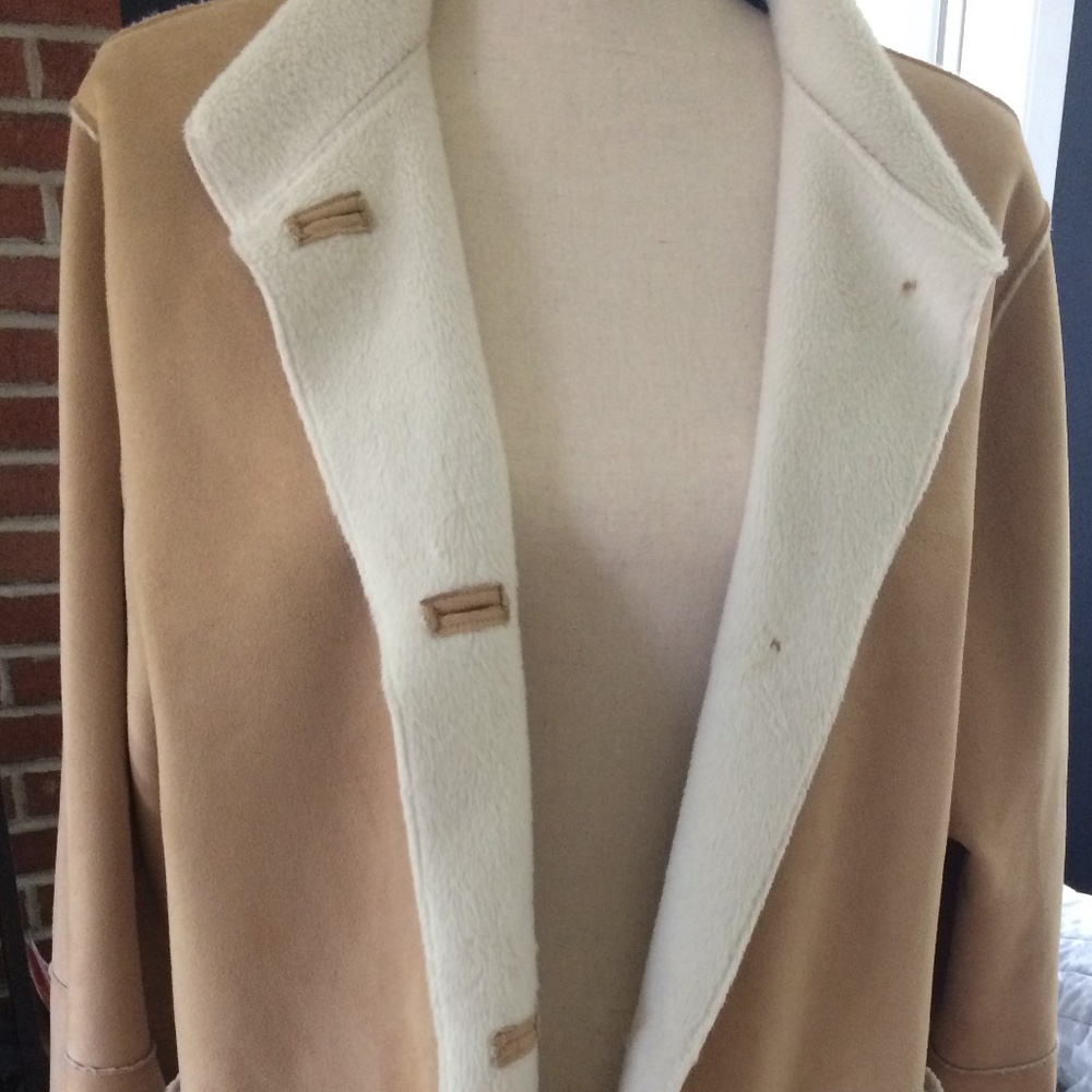 Faux Sheepskin Medium Weight Spring/Fall Jacket